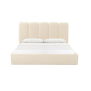 Palani Cream Velvet King Bed