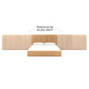 Palani Honey Velvet King Bed with Wings