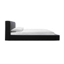 Olafur Black Linen Queen Bed