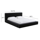 Olafur Black Linen King Bed