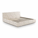 Isla Cream Jacquard Pattern King Bed