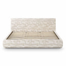 Isla Cream Jacquard Pattern King Bed