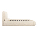 Murielle Cream Heavy Knubby Boucle Queen Bed