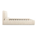 Murielle Cream Heavy Knubby Boucle King Bed