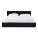 Isla Black Textured Velvet King Bed