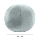 Boba 14 Inch Sea Blue Velvet Pillow