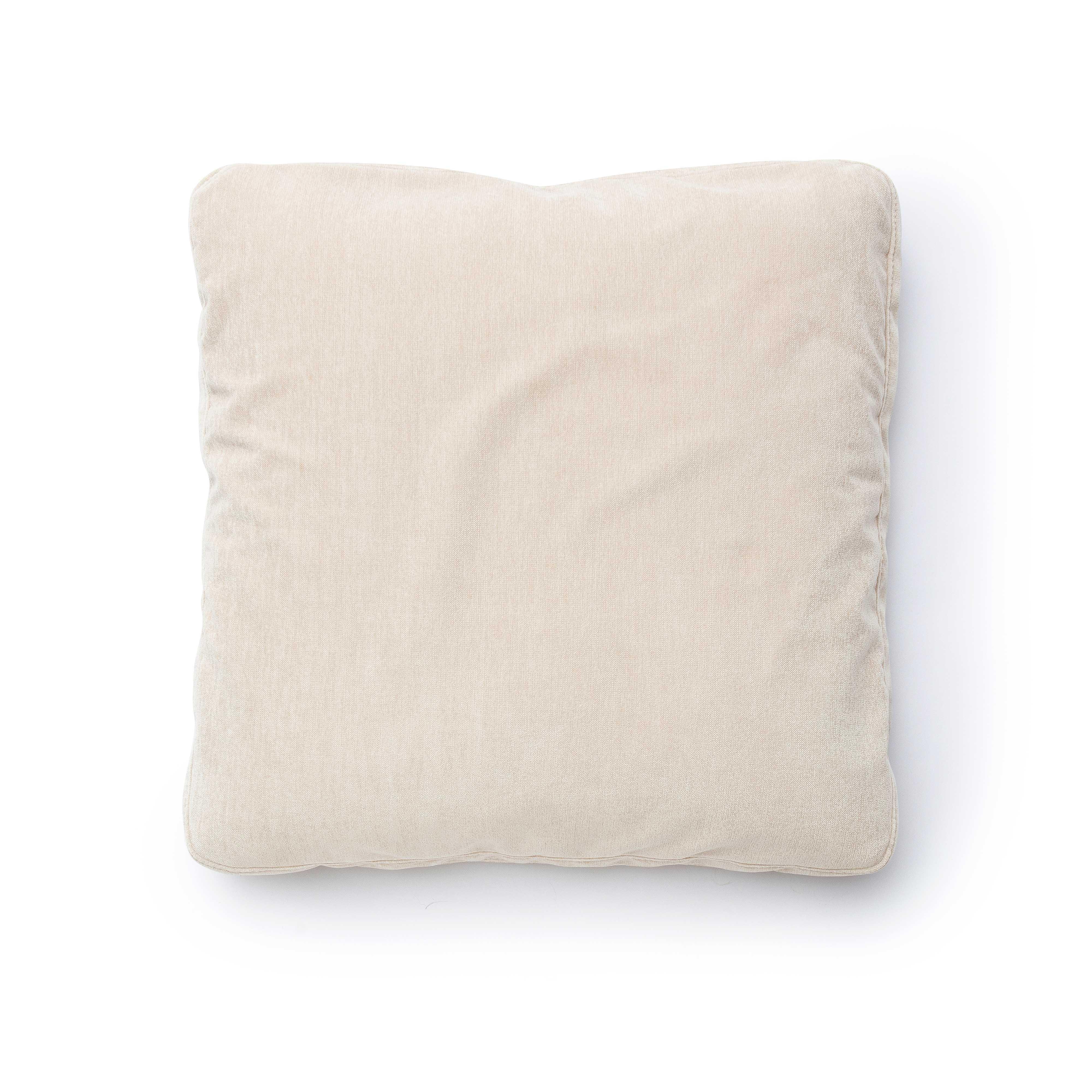 Tipsy Taupe Upcycled Chenille 20" x 20" Square Floppy Pillow