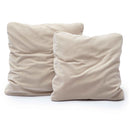 Tipsy Taupe Upcycle Chenille 24" x 24" Square Floppy Pillow