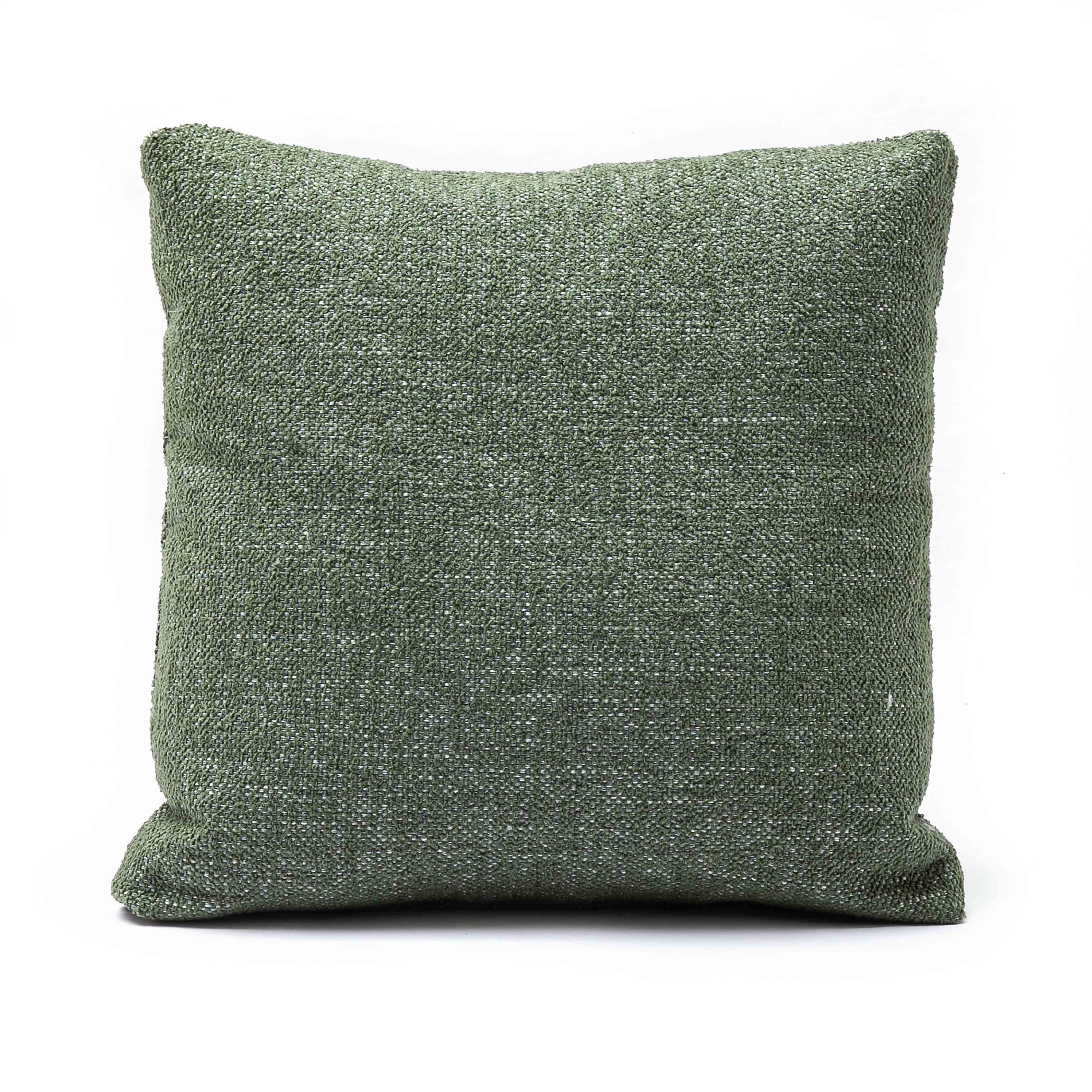 Malolo Green Basketweave 20" Square Vegan-Down Pillow - COVER