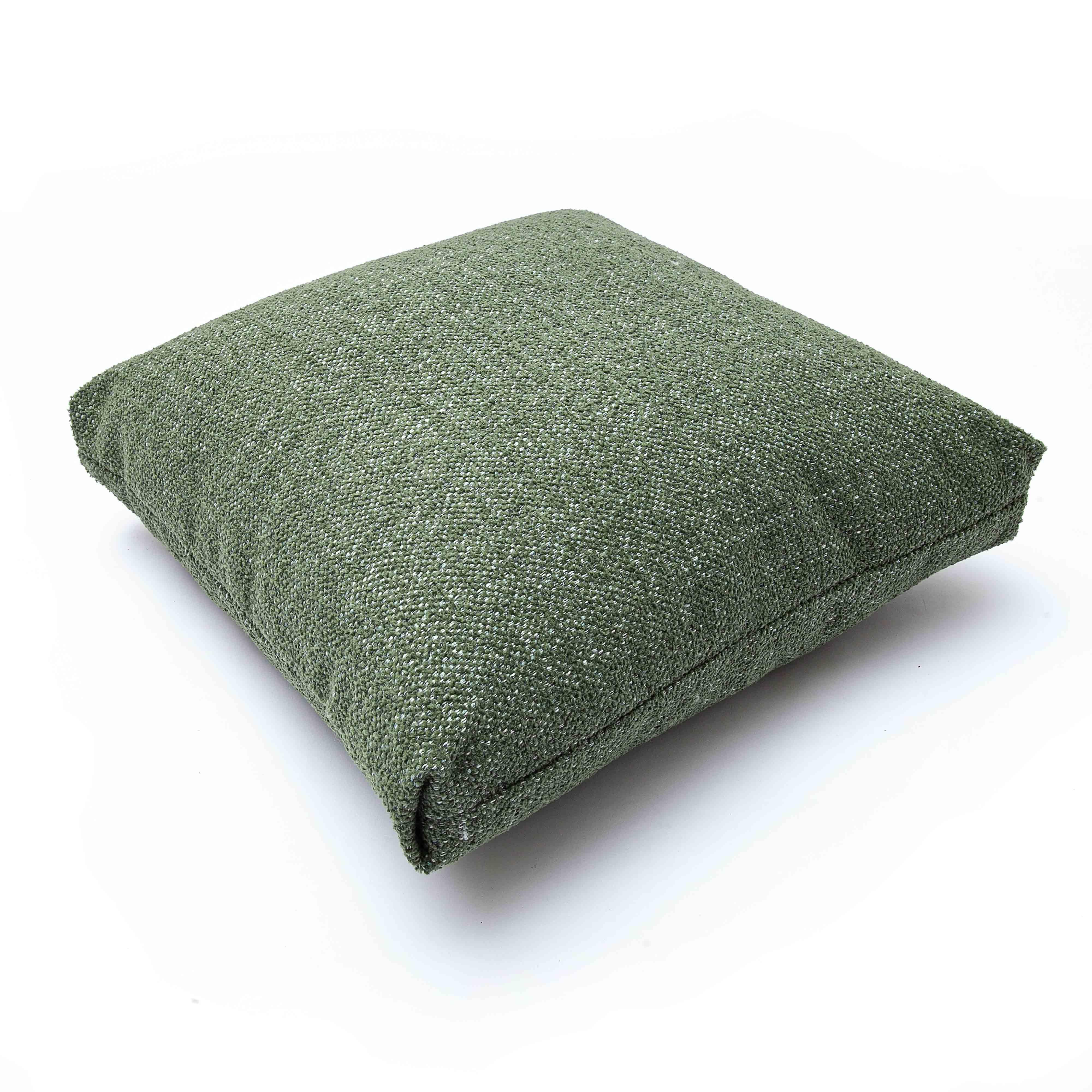 Malolo Green Basketweave 20" Square Vegan-Down Pillow - COVER