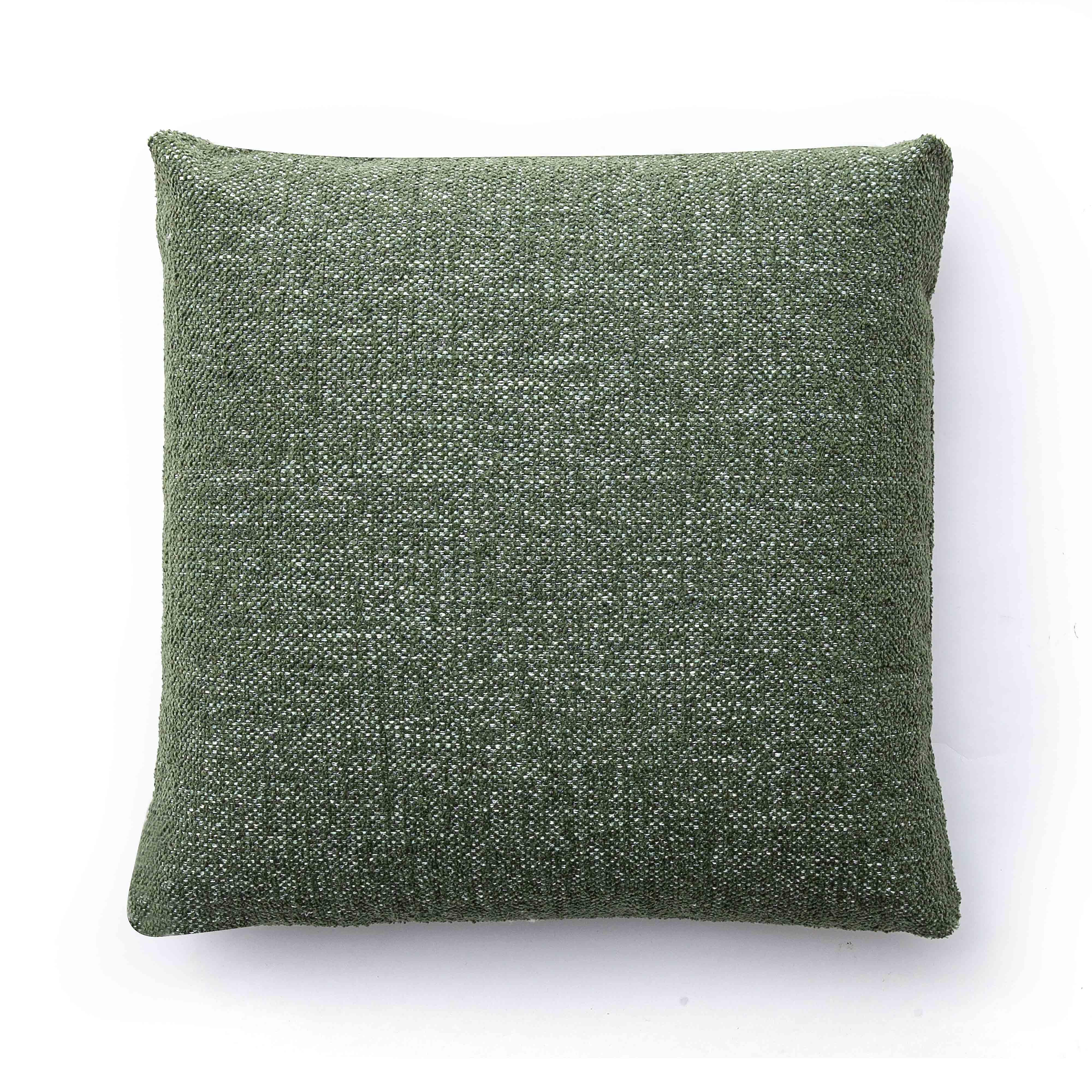 Malolo Green Basketweave 16" Square Vegan-Down Pillow - COVER
