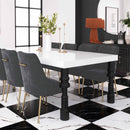 Beatrix Grey Velvet Side Chair - UK