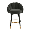 Myla Black Swivel Counter Stool - UK