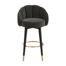 Myla Black Swivel Bar Stool - UK