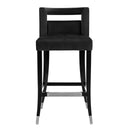 Hart Black Velvet Counter Stool