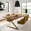 Beatrix Cognac Velvet Side Chair - UK