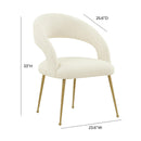 Rocco Cream Boucle Dining Chair - UK