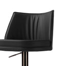 Gala Black Performance Vegan Leather on Adjustable Stool