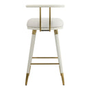 Juniper White Performance Vegan Leather Barstool
