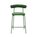 Liliana Forest Green Performance Velvet Counter Stool