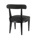 Palla Black Boucle Dining Chair - UK