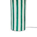 Ravello Green Striped Papier Mache Table Lamp