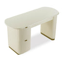 Francesca Cream 3-Drawer Desk