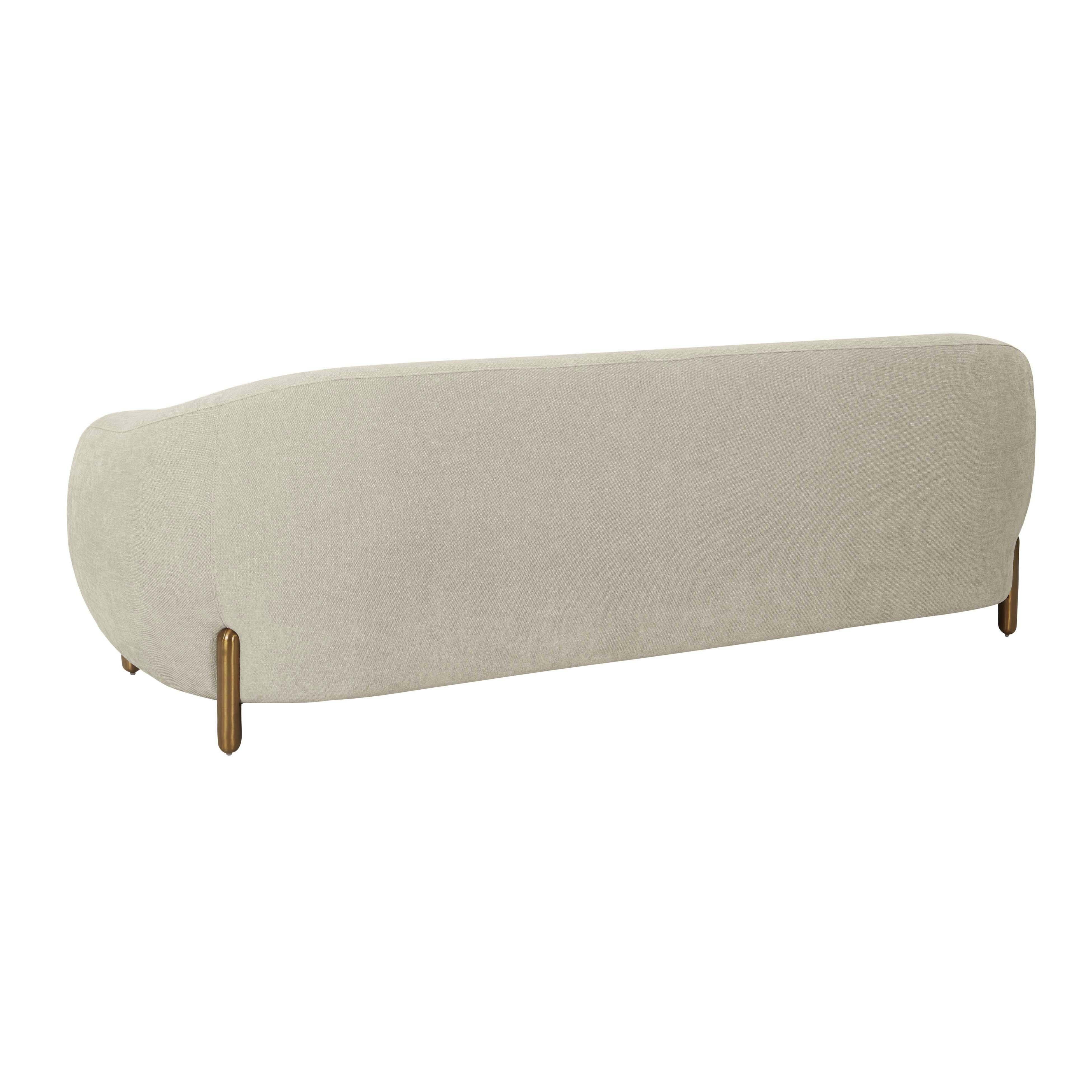 Lina Grey Textured Linen Sofa