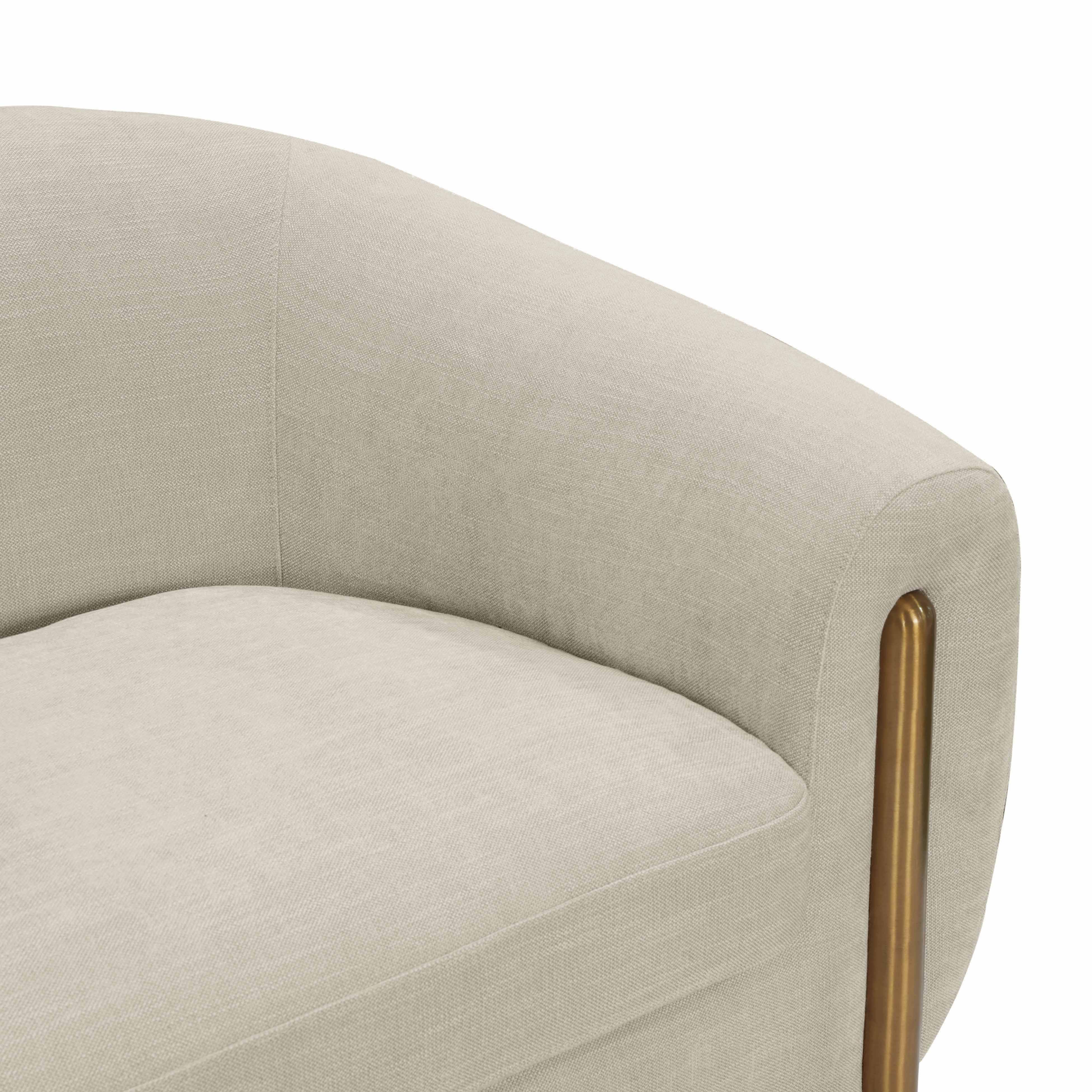 Lina Grey Textured Linen Sofa