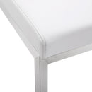 Parma White Stainless Steel Counter Stool - Set of 2 - UK