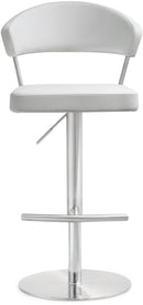 Cosmo White Stainless Steel Barstool - UK
