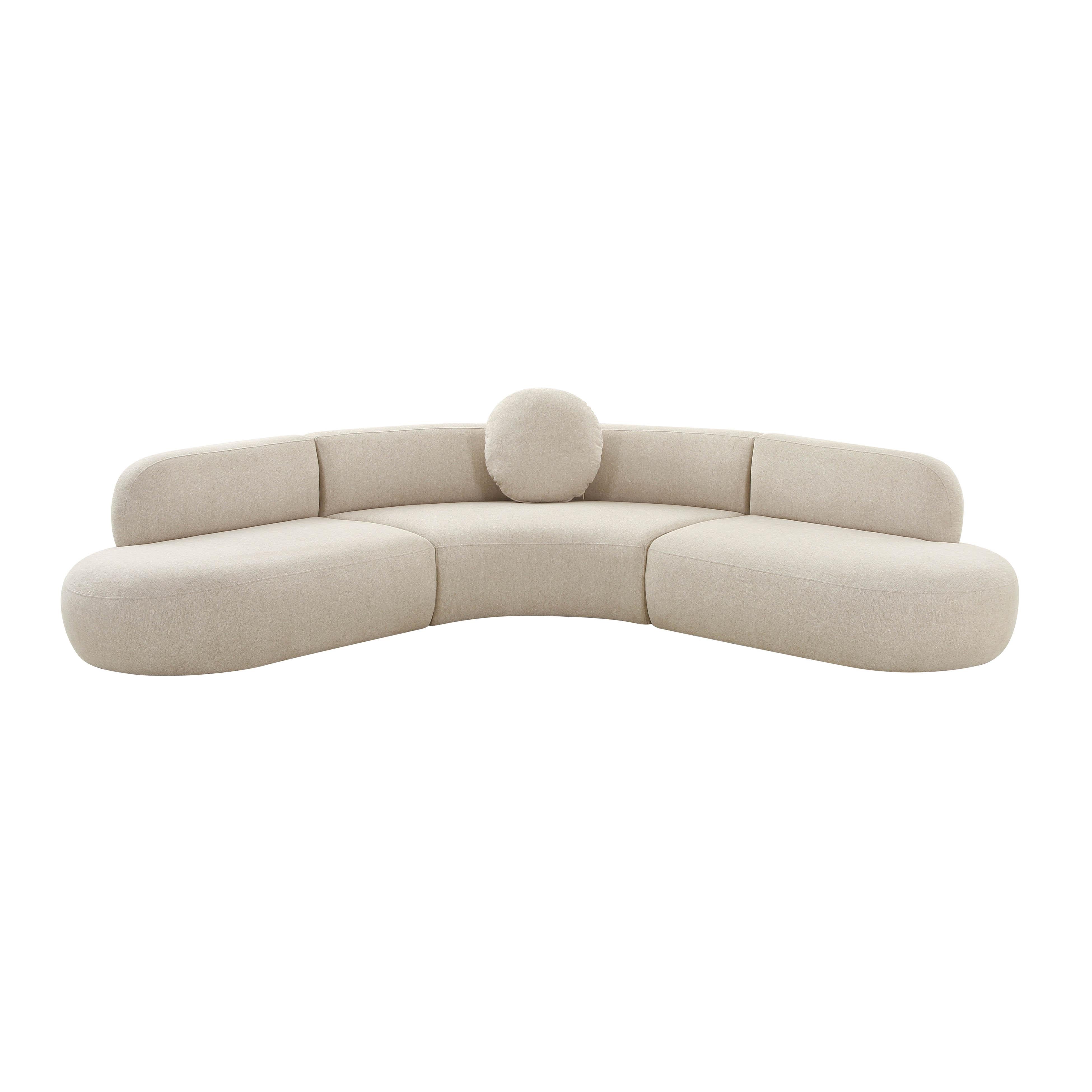 Broohah Beige Linen Sectional - UK