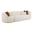 Fickle Cream Boucle 2-Piece Modular RAF Sofa - UK