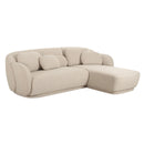 Misty Cream Boucle Sectional - RAF