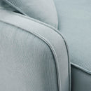 Travie Sea Foam Performance Corduroy Velvet Modular Sofa