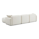 Travie Sand Upcycled Linen 4-Piece Modular Sectional