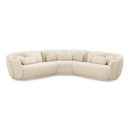 Misty Cream Boucle Modular L-Sectional