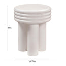 Delta Ivory Concrete Side Table - UK