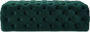 Kaylee Green Velvet Ottoman - UK