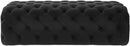 Kaylee Black Velvet Ottoman - UK