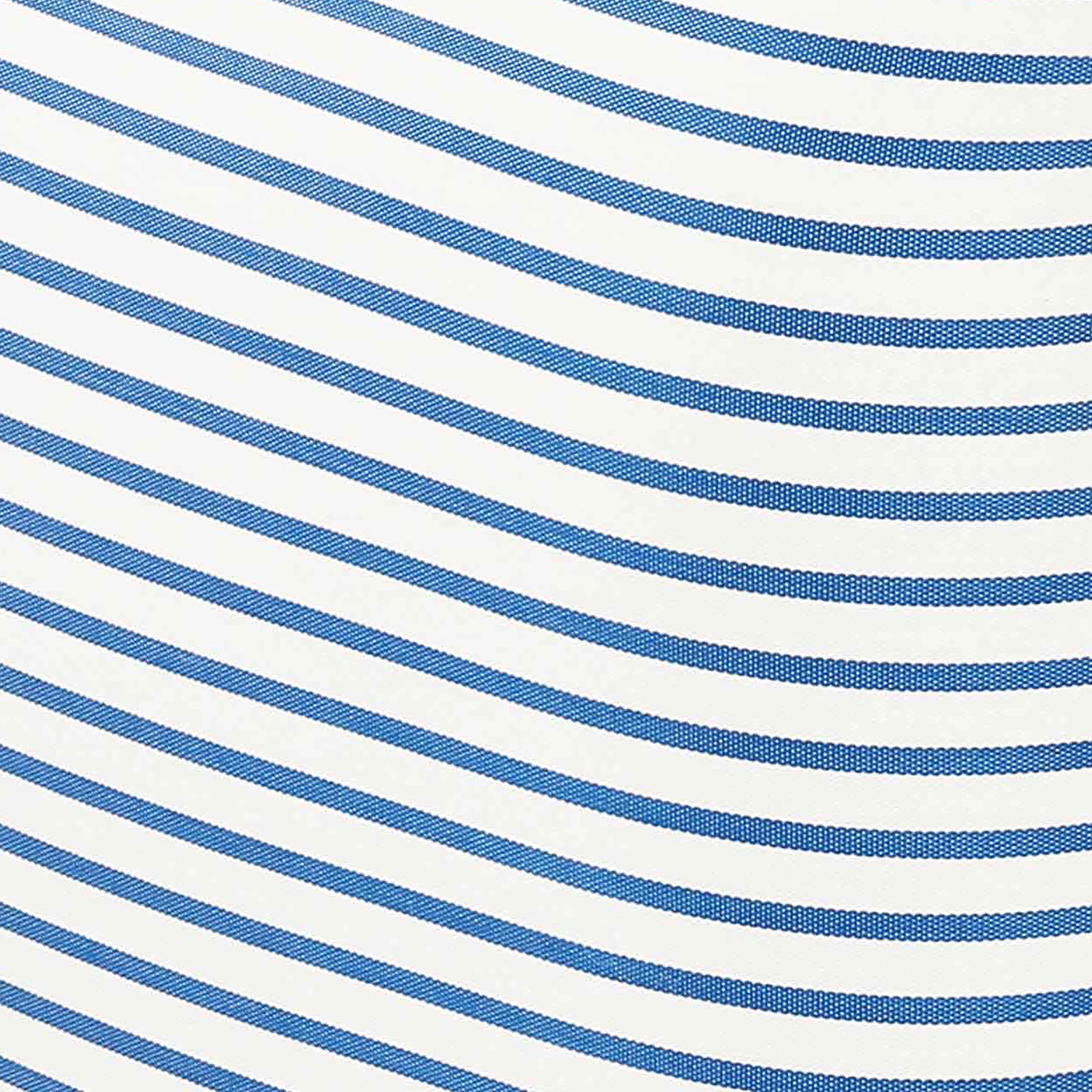 Saint Tropez Pearl and Blue Striped Stuffed Outdoor Armchair - UK
