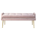Eileen Slub Velvet Blush Bench