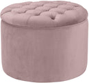 Queen Mauve Velvet Storage Ottoman