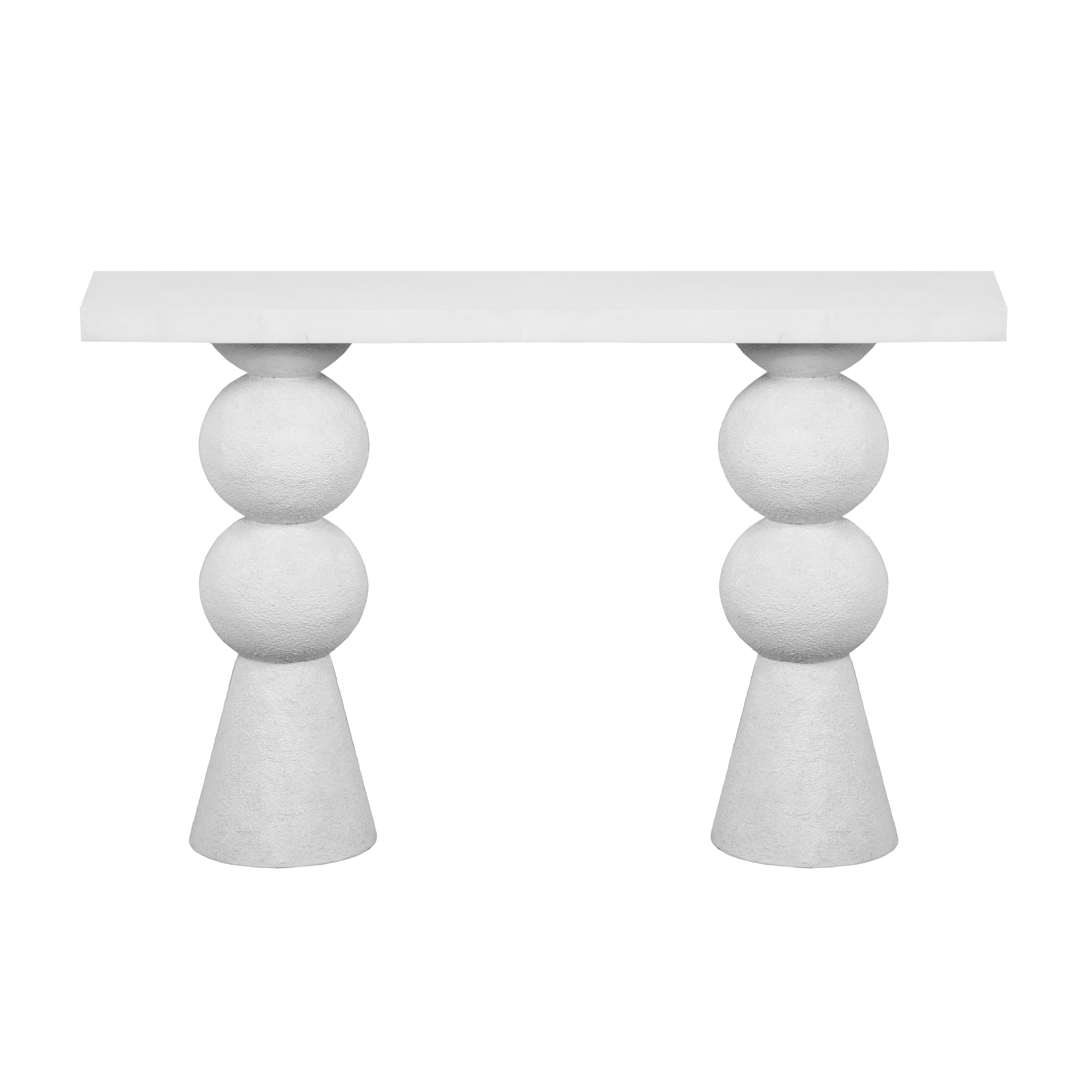 Lupita White Console Table - UK