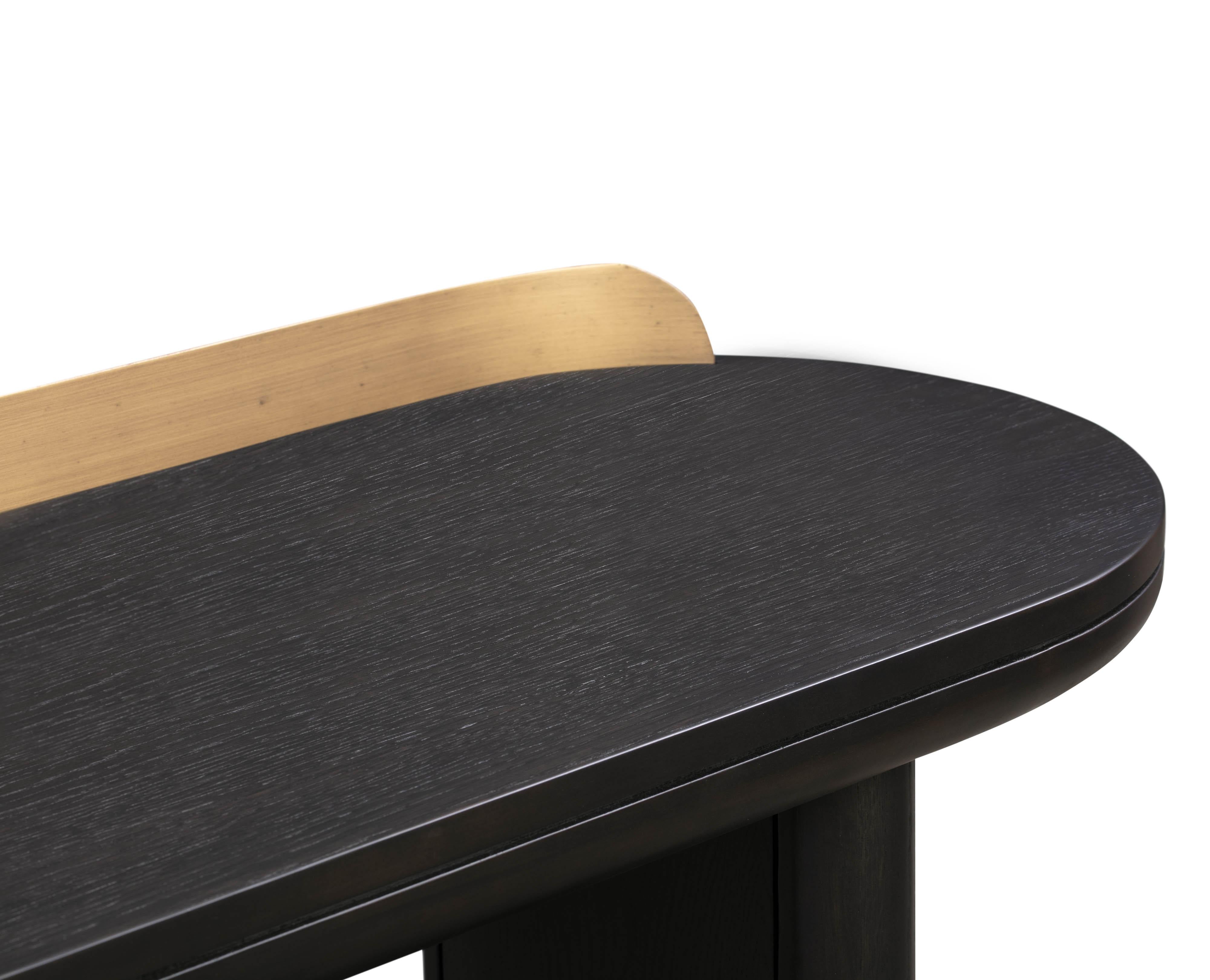 Braden Black Desk/Console Table - UK