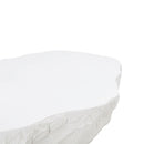 Crag White Concrete Coffee Table