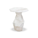 Esme Faux Marble Round Side Table