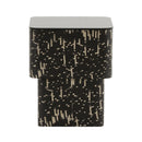 Faye Black Glass Side Table