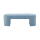 Elena Light Blue Velvet Bench
