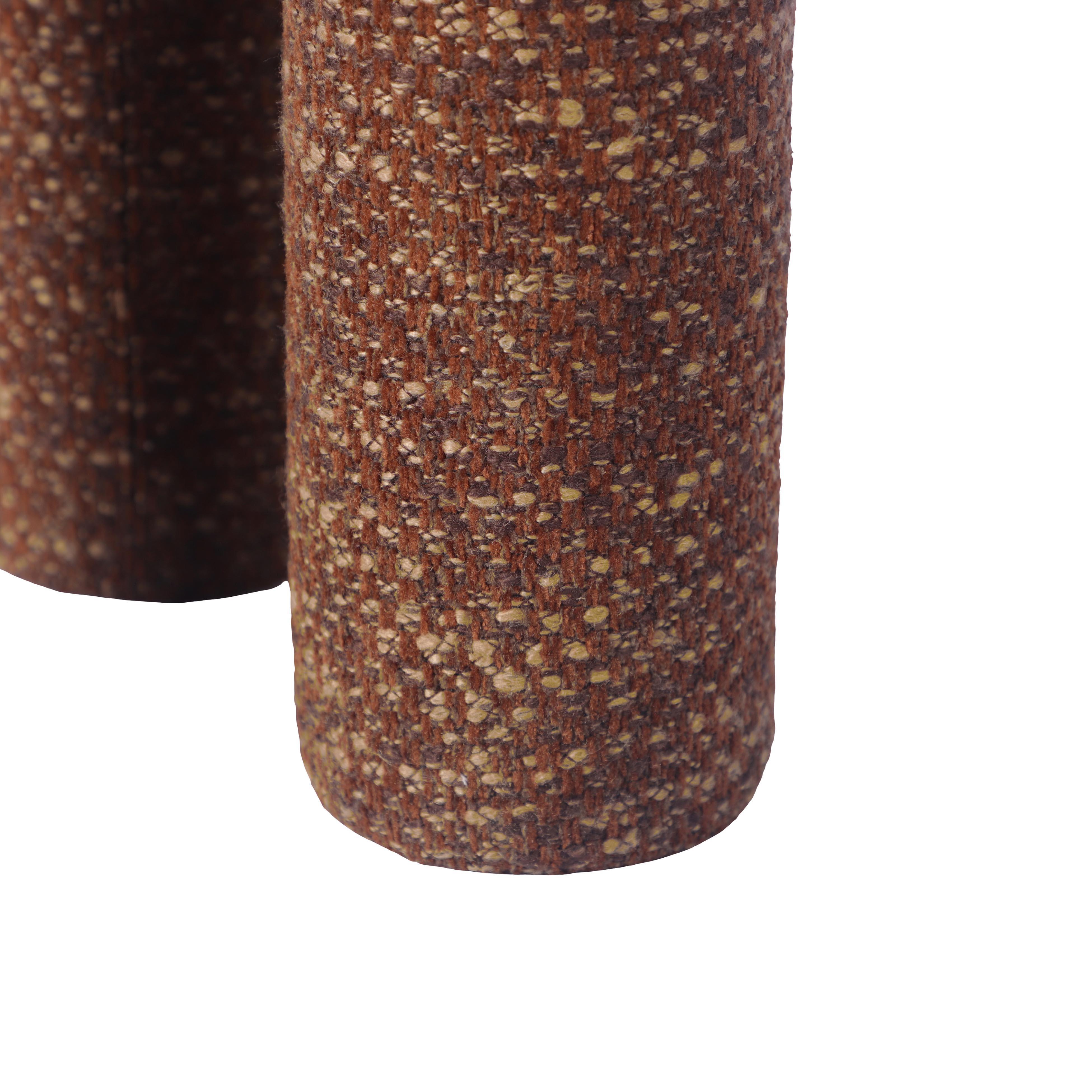 Claire Sedona Brown Knubby Stool - UK
